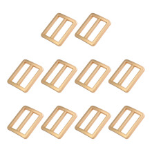 Metall-Schiebeschnallen, dreifach gleitend,-helles Gold