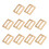 Metall-Schiebeschnallen, dreifach gleitend,-helles Gold 1