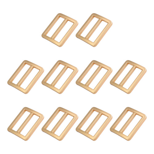 Metall-Schiebeschnallen, dreifach gleitend,-helles Gold
