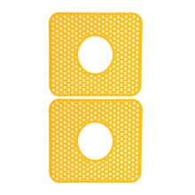 2 Pack Open Sink Mats For strengthened Cleanliness And-Yellow