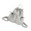 Mini Drawstring Backpack Nylon Lightweight With Multiple-Gray 1