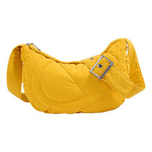 Stylish Unisex Retro Shoulder Bag Roomy Interior-Yellow