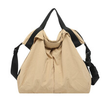 Unisex Crossbody Bag Ample Space Shoulder Purse Business-Khaki