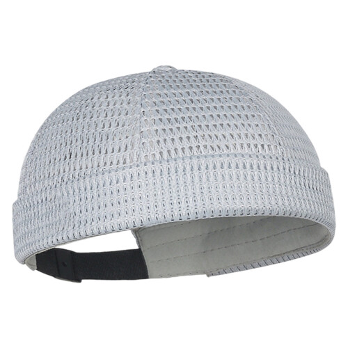 Casquette Docker pliable en maille creuse pour-Gris clair