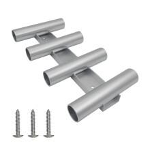 4 hengels Tube Link Hengelrekken Aluminium buispalen Houders