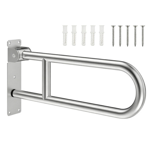 Durability Steel Toilet Support Bar With Wide Base Secure-3