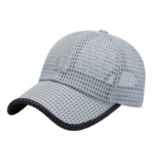 Chapeau de soleil sportif unisexe, maille en maille,-Gris clair
