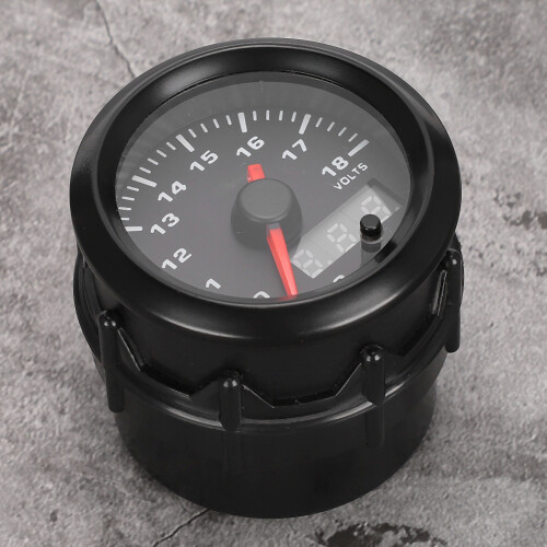 Car Voltmeter 52mm 7-Colour Digital Display 1