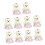 10Pcs Foam Flocking Bear Doll Bouquet Making Kits Soft-Pink 1