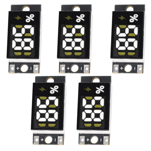 1/2/5Pcs Battery Power Meter Display Module Connected Battery-5