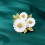 Épinglette florale en forme de 3D, parfaite avec des pulls et 4