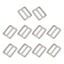 Metal Triple Glides Slides Buckles Square Rings Slide-Bai Lat