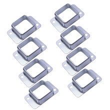 40x40 mm metalen vierkante paalflensbasis hekpaal-8 stuks