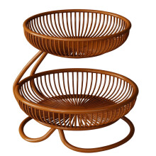Kitchen Counter Organiser 2 Level Iron Meshing Basket-kase