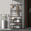 80cm Black Coat Rack with Shoe Rack 1