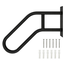 Haltbarkeit Stahl-Toiletten-Stützstange mit breiter Basis,-2