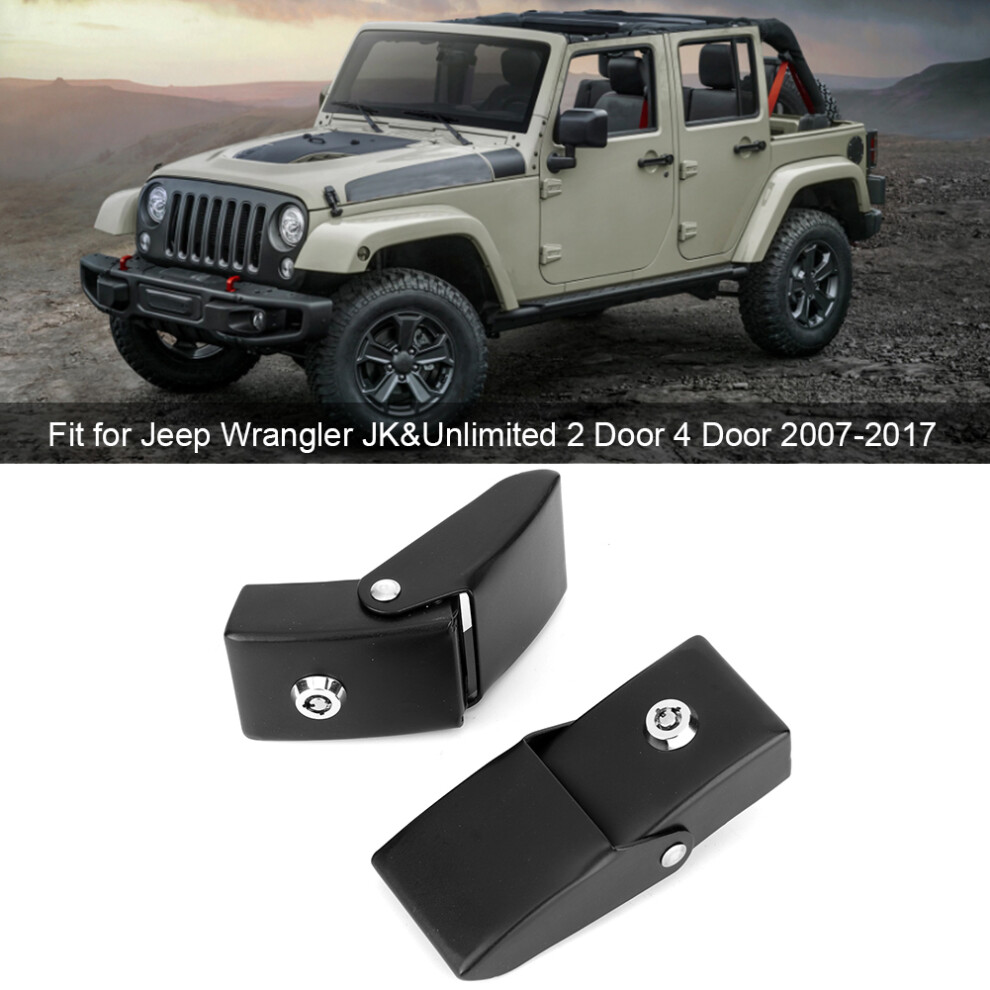 Metal Hood Latch Pair For Jeep Wrangler Jk 7340572501516