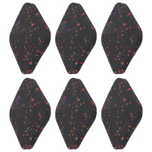 6 Pack Rubber Treadmill Pad Sound Insulator