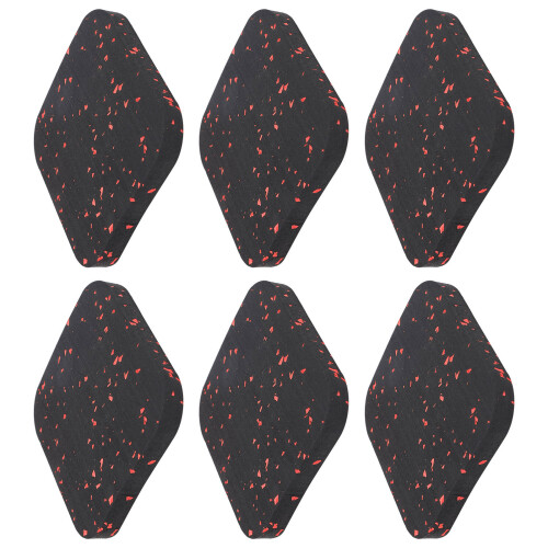 6 Pack Rubber Treadmill Pad Sound Insulator