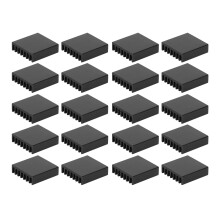20pcs Black Aluminium Heatsink 20x20x6mm