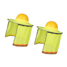 2er-Pack atmungsaktiver Schutzhelm-Sonnenschutz mit-Grün