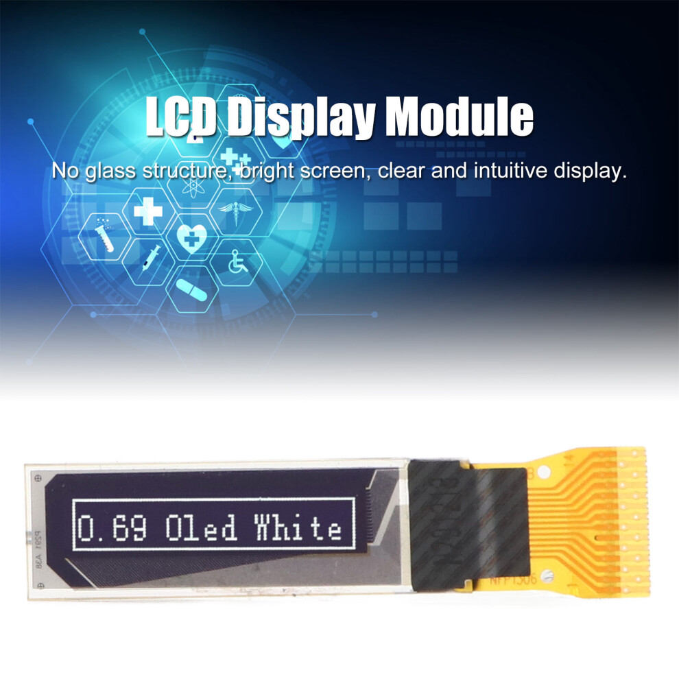 4Pcs Digital LCD Board 0.69in 96x16 SPI Interface