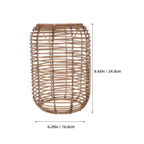 Retro Rattan Pendant Lamp Shade Home Use 1