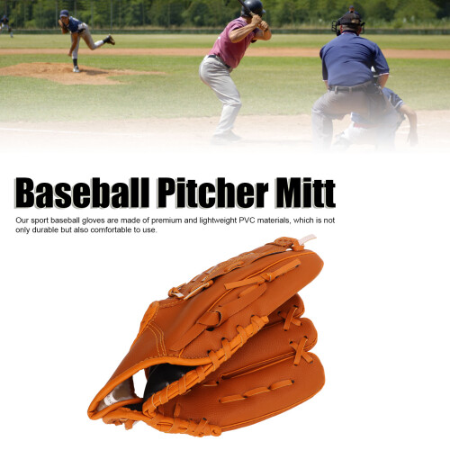 Lightweight Baseball Mitt Brown PVC Pitcher