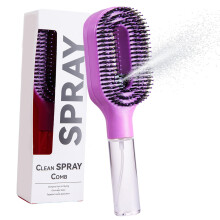 Brosse à cheveux, peigne de coiffure portatif avec-Violet