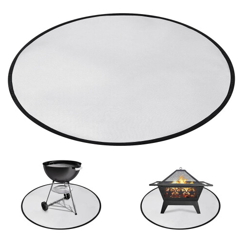 36 Inch Heatproof BBQ Mat Round 1