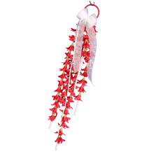 Seidenblume, Brautparty-Dekoration, hängende Deckenblume,-Rot