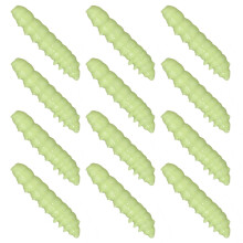 12 pièces haute visibilité lueur flottant ver de-haricot vert