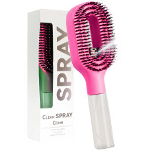 Abs Plastic Sprayer Comb Hair Brush For Gentle-Rose Red