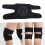 1 Pair Adjustable Knee Sleeves Knee Wrap for Muscle Support and 3