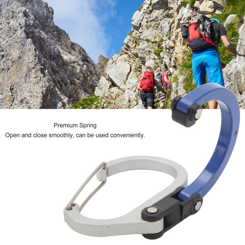 Karabinerclip Größe M D-Stil Blau 7,62x6,096cm 2