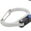 Karabinerclip Größe M D-Stil Blau 7,62x6,096cm 5