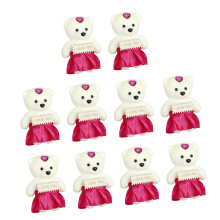 10 stuks kleine beer pop speelgoed schuim massaal beer-roze rood