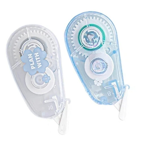 Discreet Beige Core Correction Tape for Natural Blending-Blue