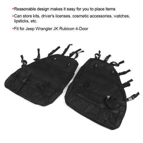Roll Bar Organiser Bag 2PCS Jeep Wrangler