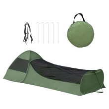 Hard impermeable Travel Shelter Including Secure-Green