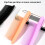 Short Hair Sectioning Comb With Unique Teeth Design For-Orange 6