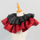 Double Layer Ruffled Satins Detachable Collar Rhinestones 4