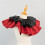 Double Layer Ruffled Satins Detachable Collar Rhinestones 5