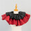 Double Layer Ruffled Satins Detachable Collar Rhinestones 7
