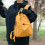 Trendy Checkered Daypack Nylon Laptop Backpack With-Gray 5