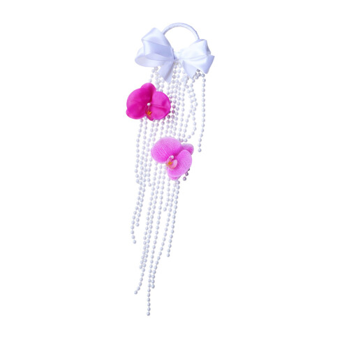 Everlasting White Artificial Bridal Bouquet Realistic Silk-Pink