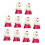 10PCS Beflockung Schaum Bär Plüsch Puppe Tier Figur-Rosenrot 1