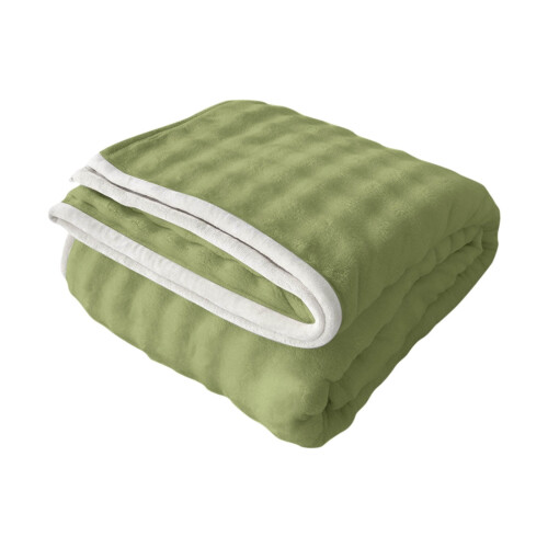 Fleece Throw Blanket Green 47.2 x 78.7 in 1