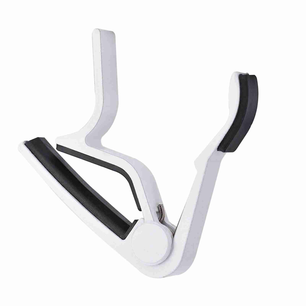Durable Metal Capo Quick Change Tuner White 7340572607386