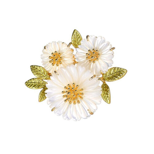 Épinglette florale en forme de 3D, parfaite avec des pulls et